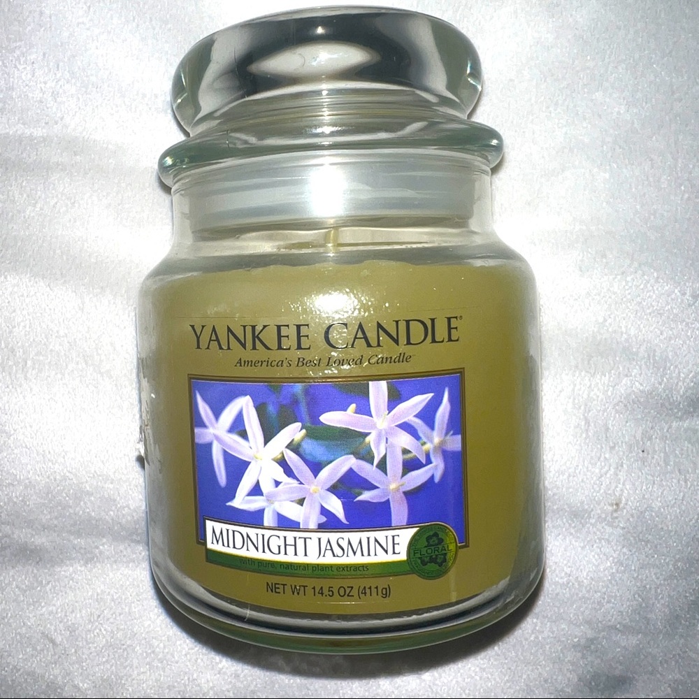 Yankee Candle Midnight Jasmine Candle New Unused Rare Limited 14.5oz